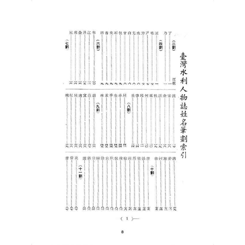 博揚古籍選 歷史篇 臺灣水利人物誌