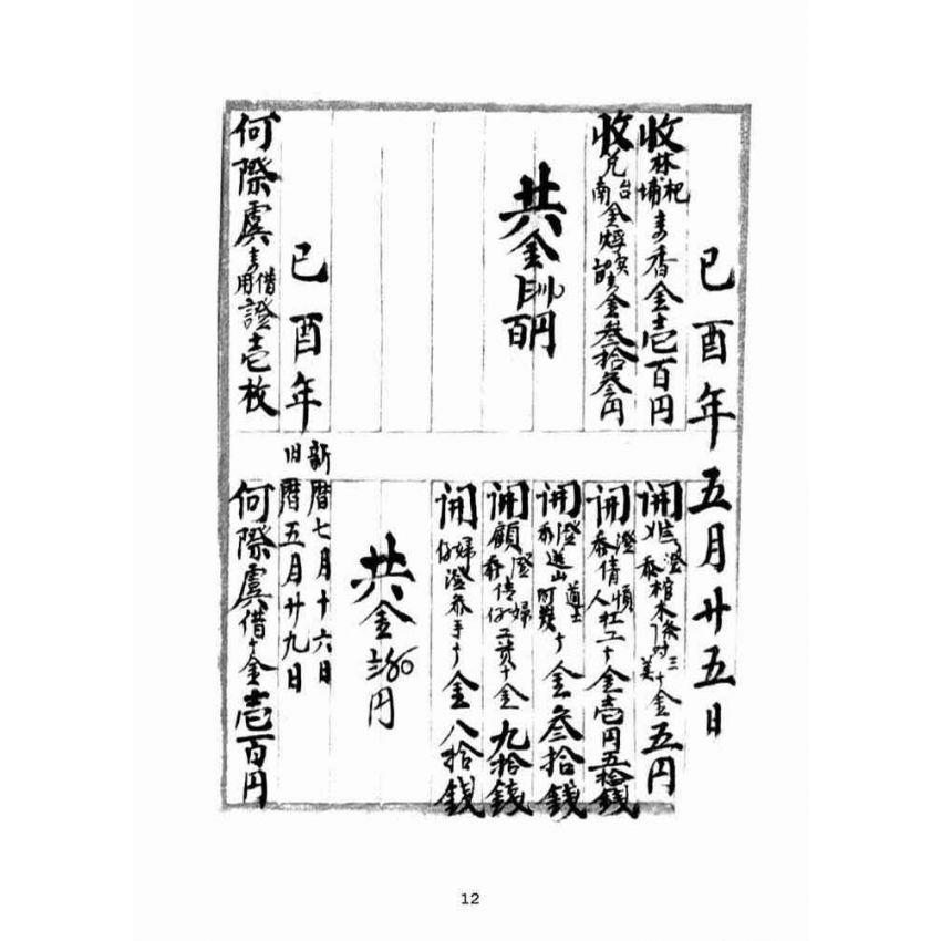 博揚古籍選(宗教篇):奉天宮日清簿【明治末治大正年間】