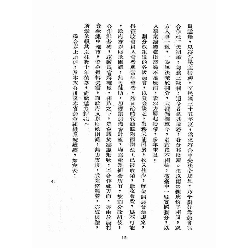 博揚古籍選(歷史篇):農會與合作社之合併