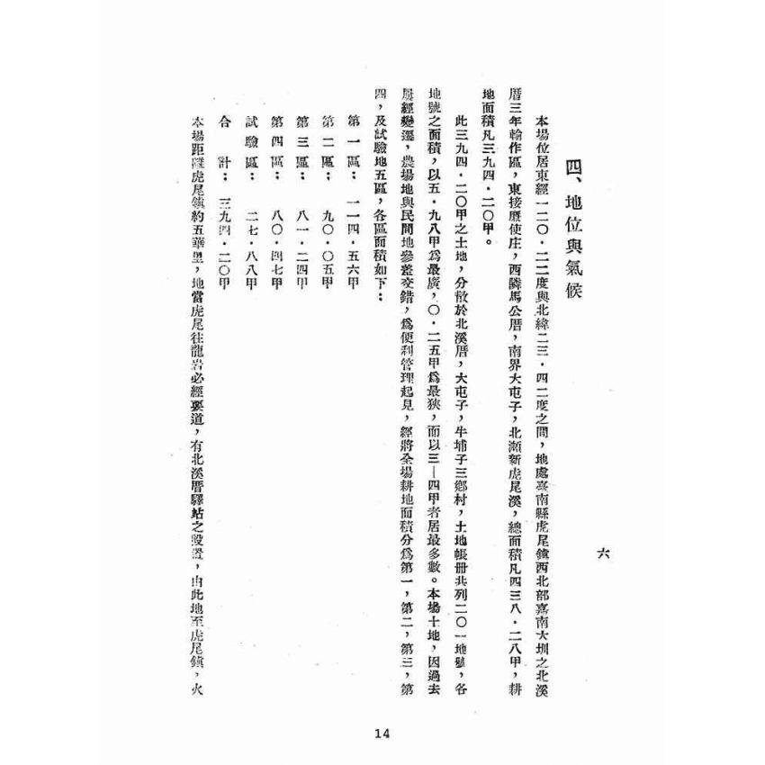 博揚古籍選(歷史篇):台灣糖業公司虎尾甘蔗示範場概況
