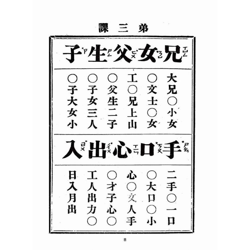 博揚古籍選(文教篇):六百字編識字課本(昭和五年,臺南新樓書房)