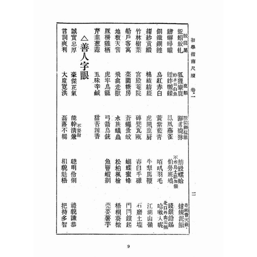 博揚古籍選(文教篇):白話註解初學指南尺牘卷ㄧ、二