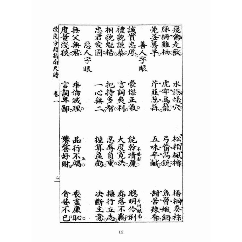 博揚古籍選(文教篇):改良分類指南尺牘卷ㄧ(廈門會文堂)
