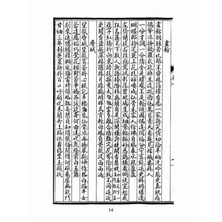 博揚古籍選(文教篇 )：天真閣艷體詩