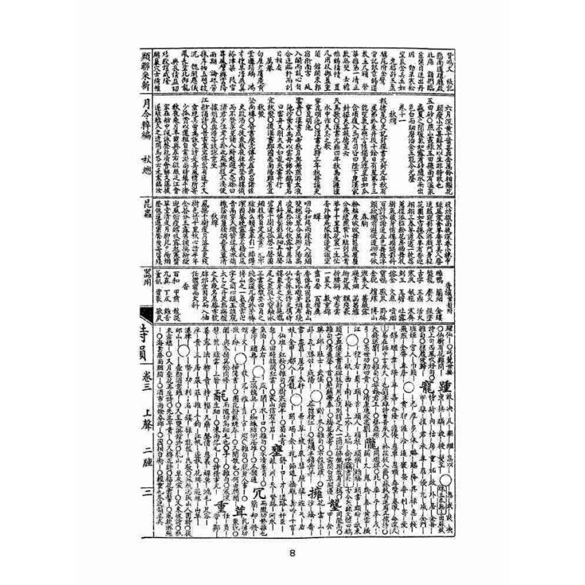 博揚古籍選(文教篇 )：增廣詩韻全璧卷三