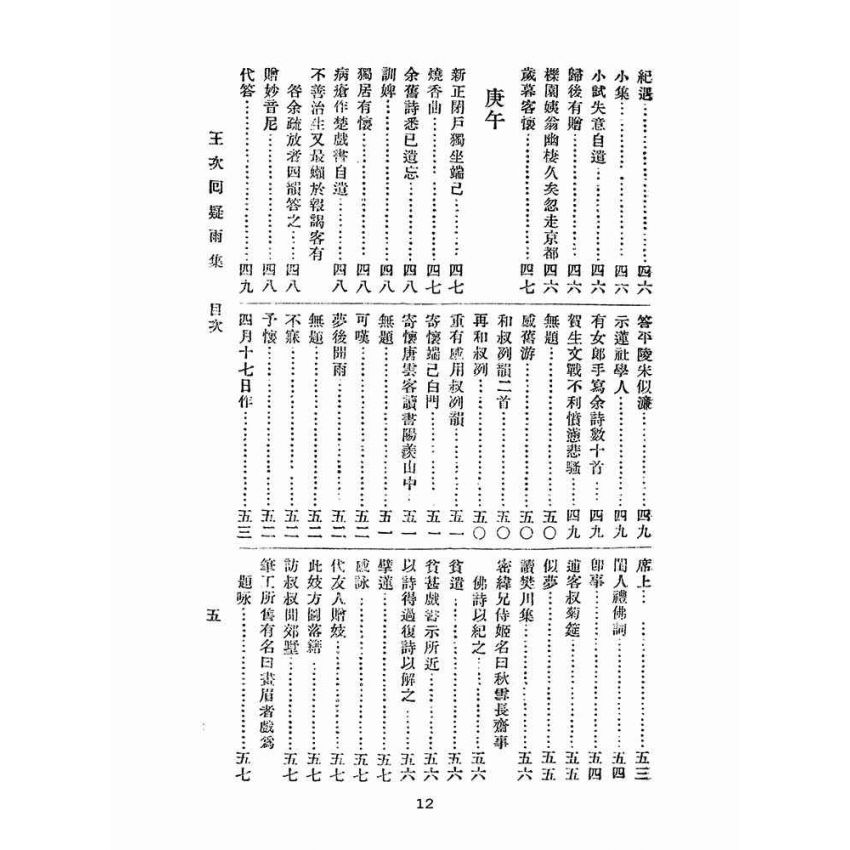 博揚古籍選(文教篇 )：王次回疑雨集