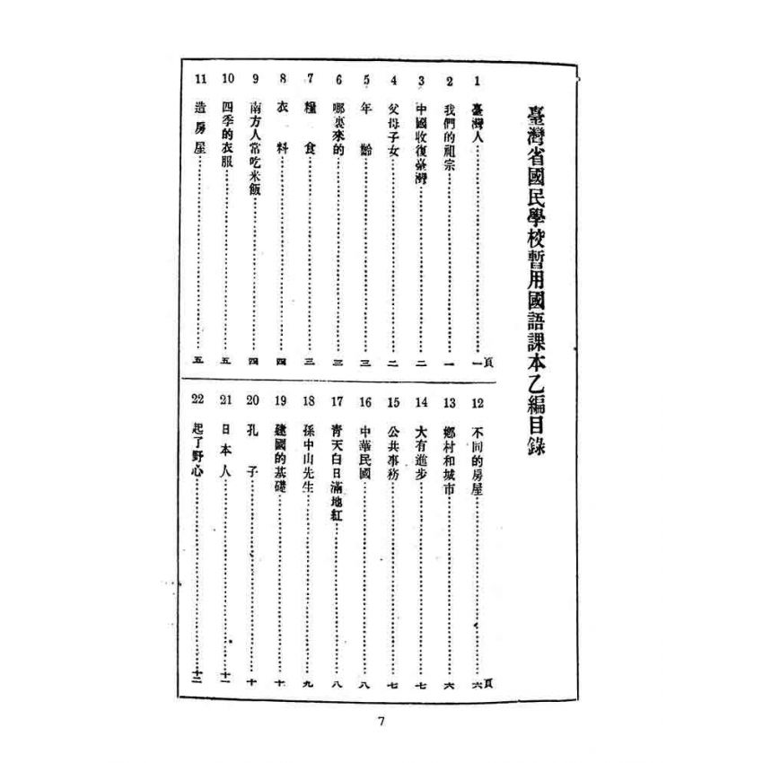 博揚古籍選(文教篇):國民學校暫用-國語課本-乙編