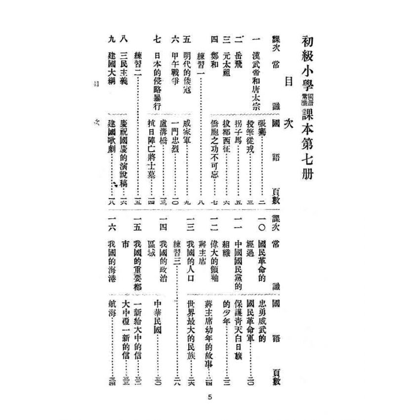 博揚古籍選(文教篇):初級小學-國語常識課本(七)