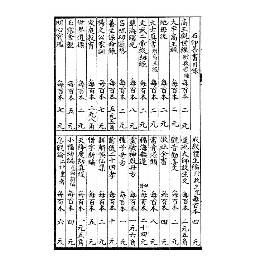 博揚古籍選(宗教篇) 息戰論、江神童息戰序言