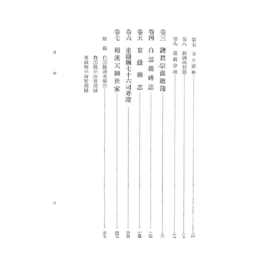 博揚古籍選(宗教篇) 白雲觀志附東嶽廟志(上)