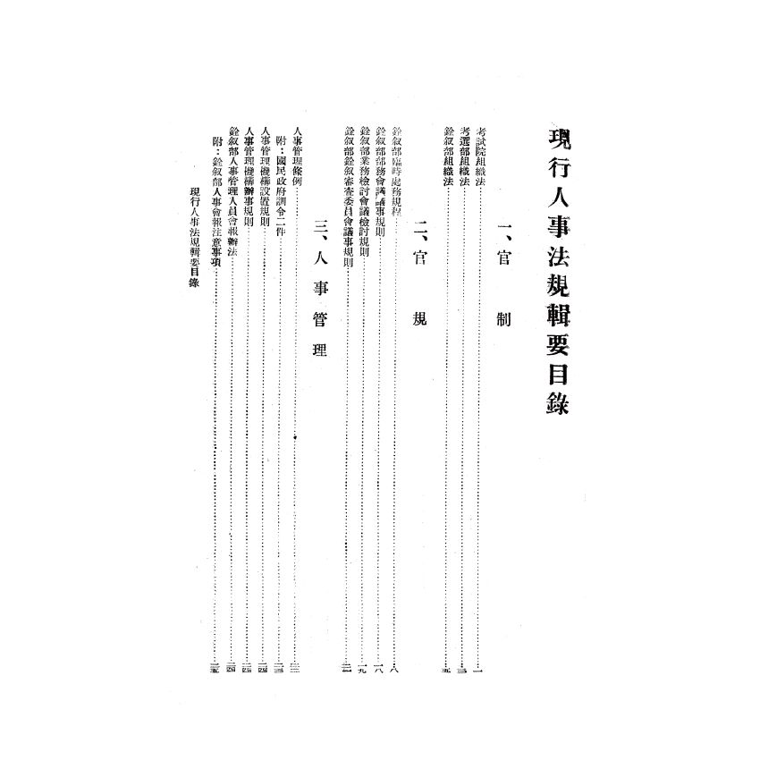 博揚古籍選(歷史篇) 現行人事法規輯要