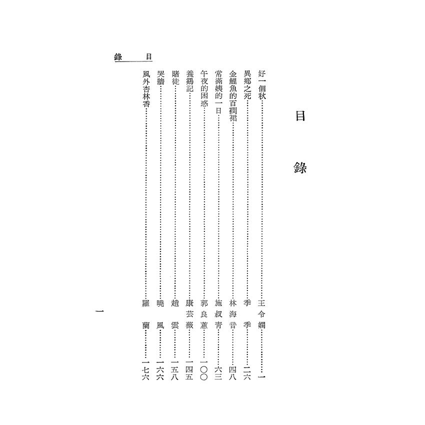 當代女作家小說選集 