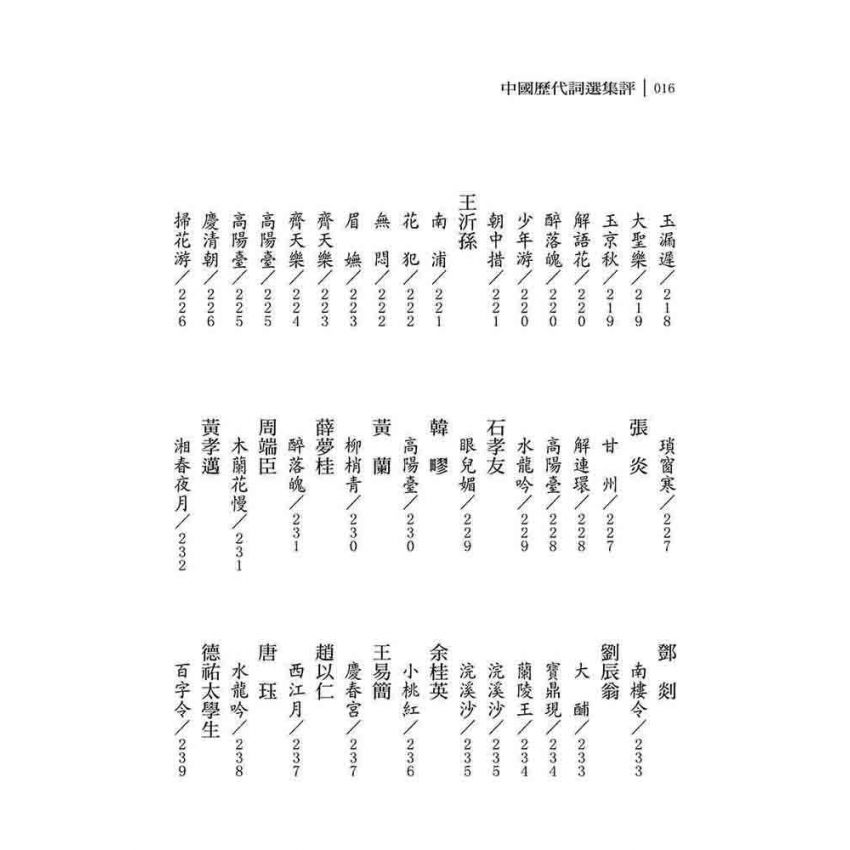 中國歷代詞選集評