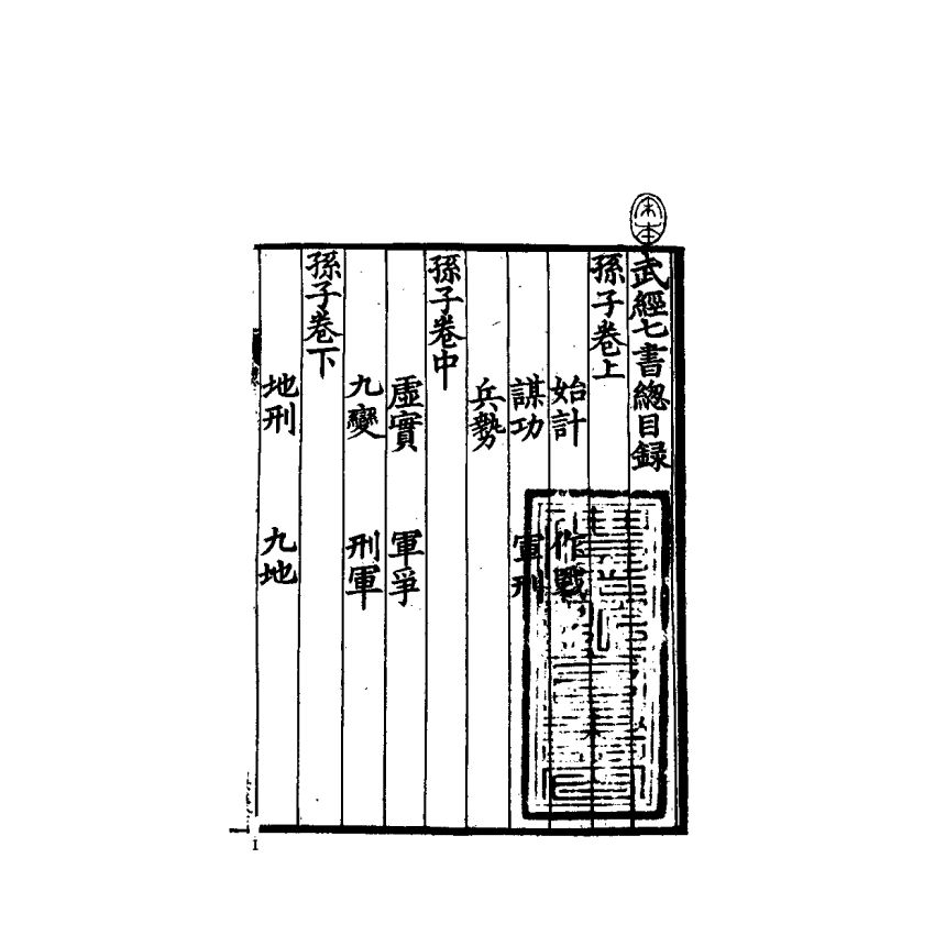 中國兵學大系 001 武經七書