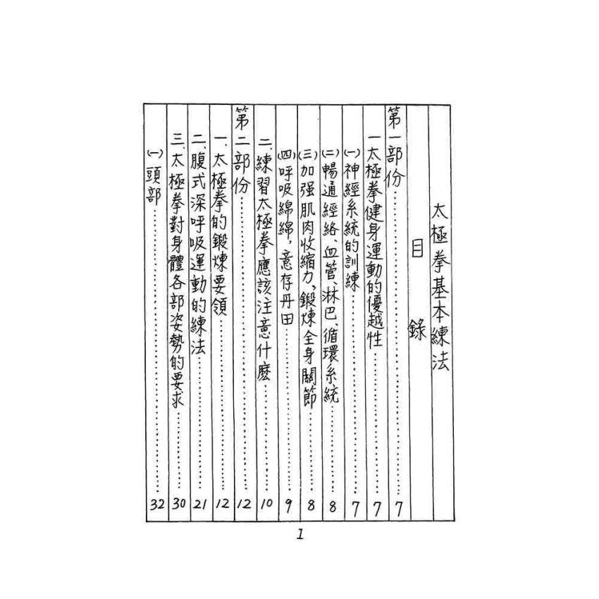 太極拳基本練法