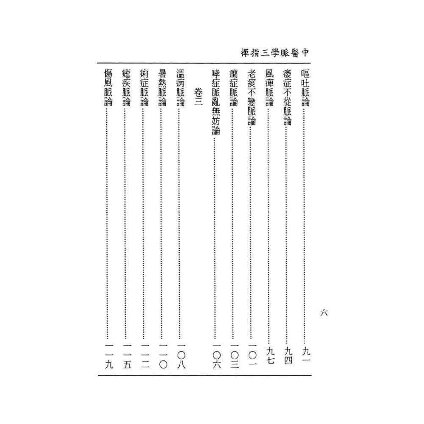 中醫脈學三指禪