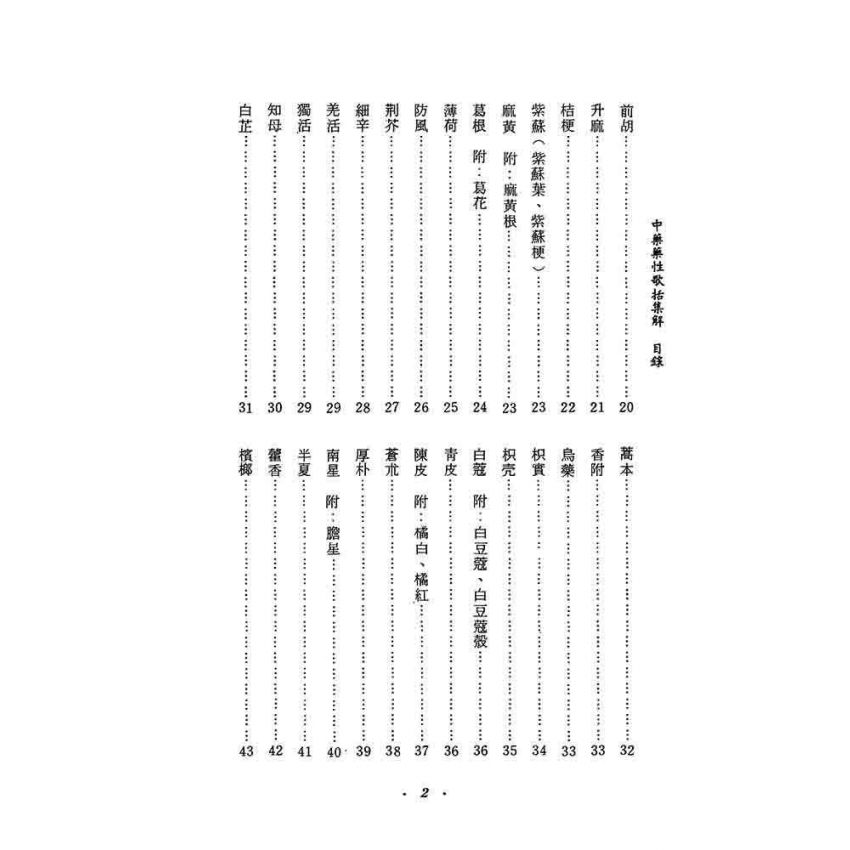中藥藥性歌括集解