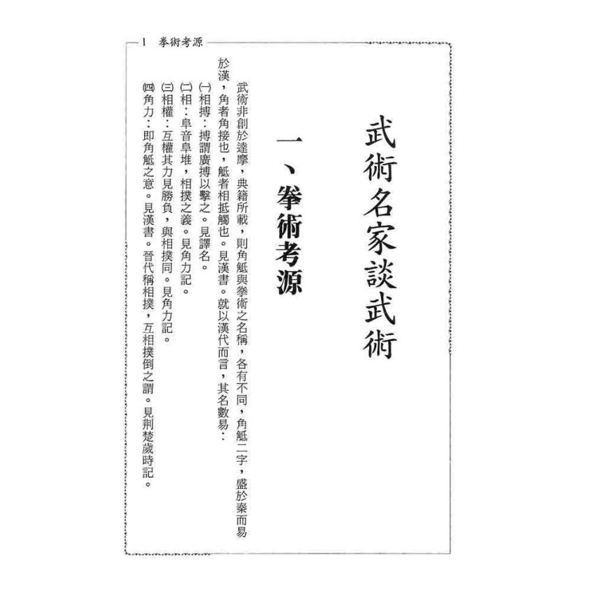 武術名家談武術