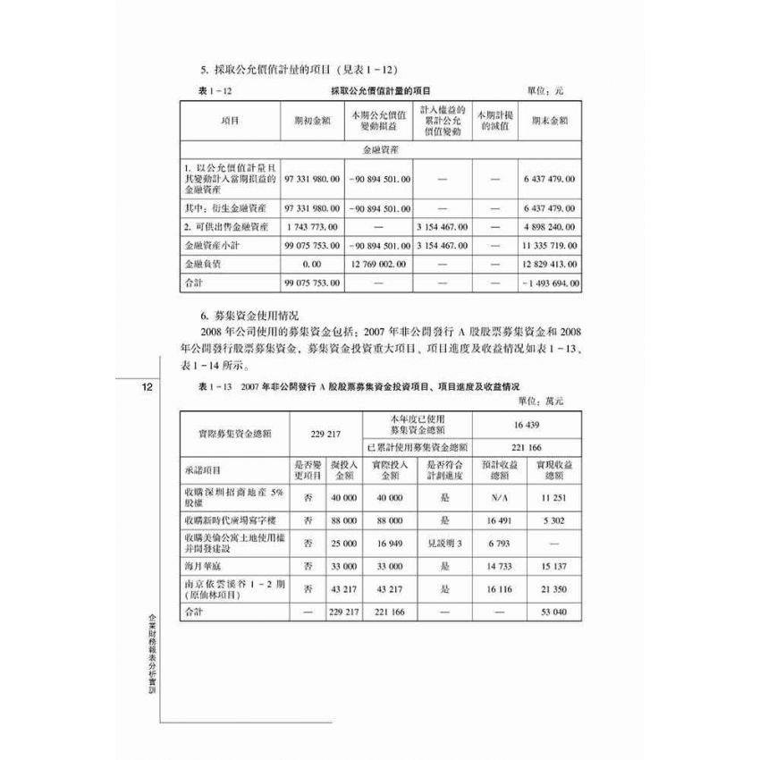企業財務報表分析實訓