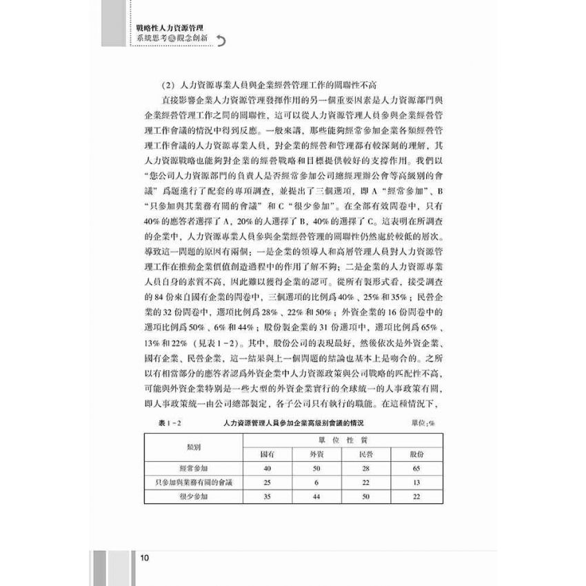 戰略性人力資源管理-系統思考及觀念創新