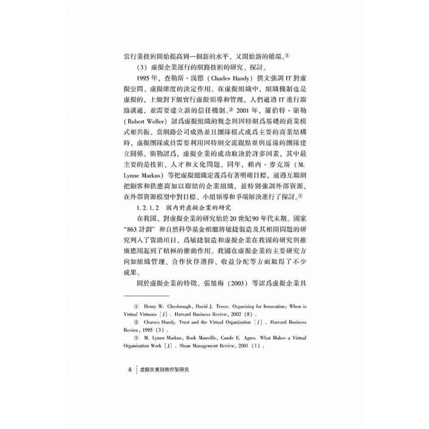 虛擬企業財務控制研究