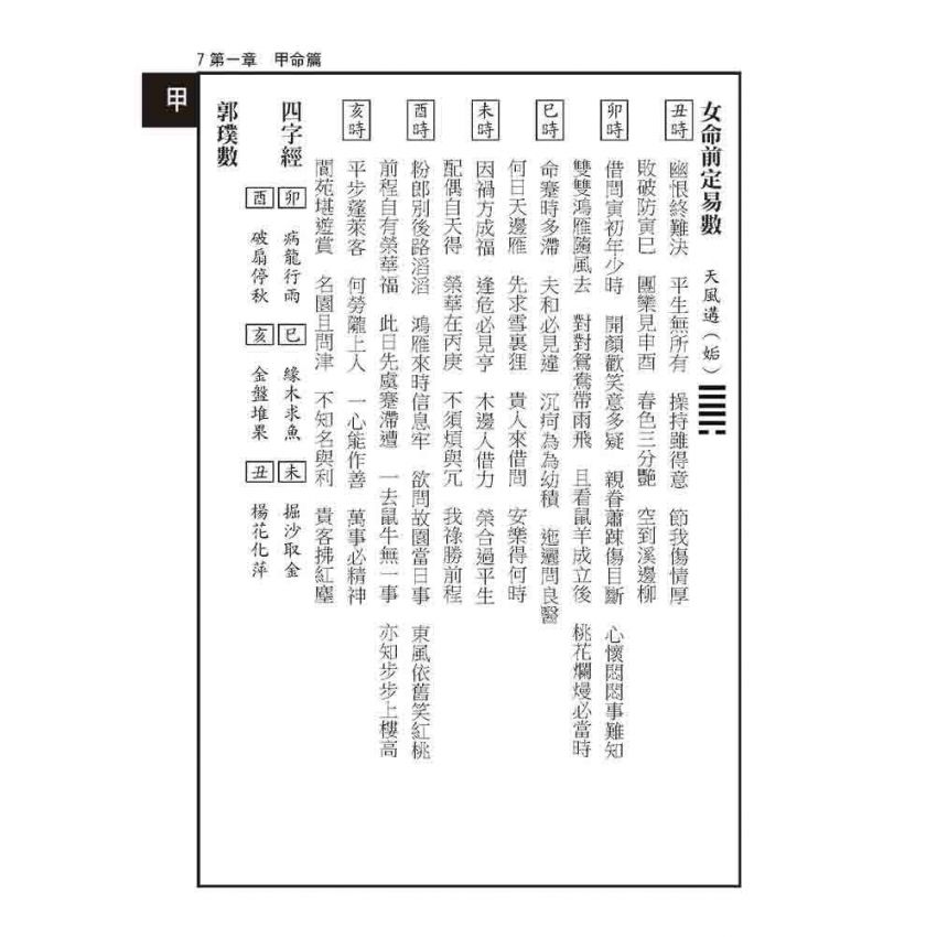 男命女命前定數