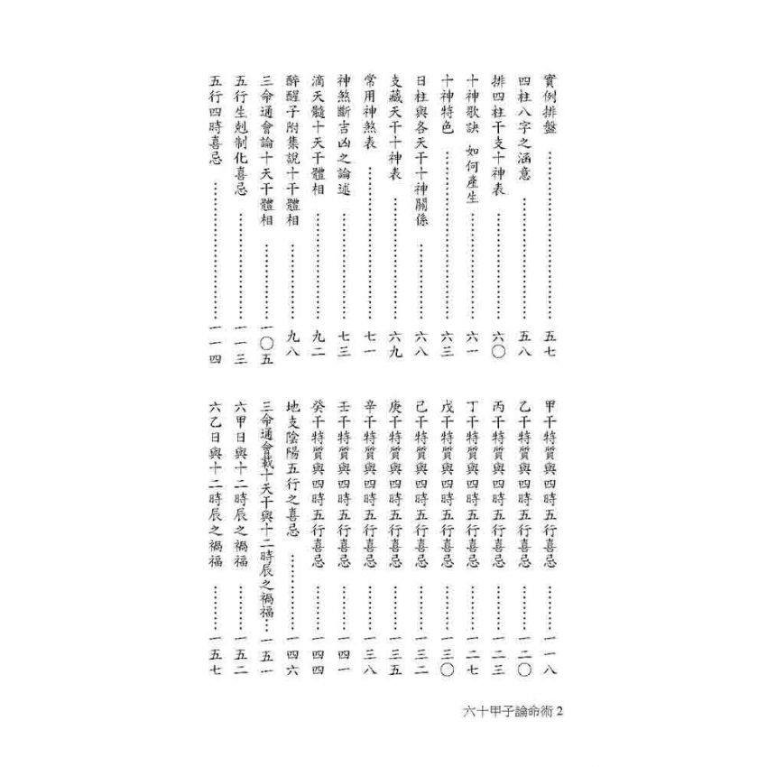 六十甲子論命術