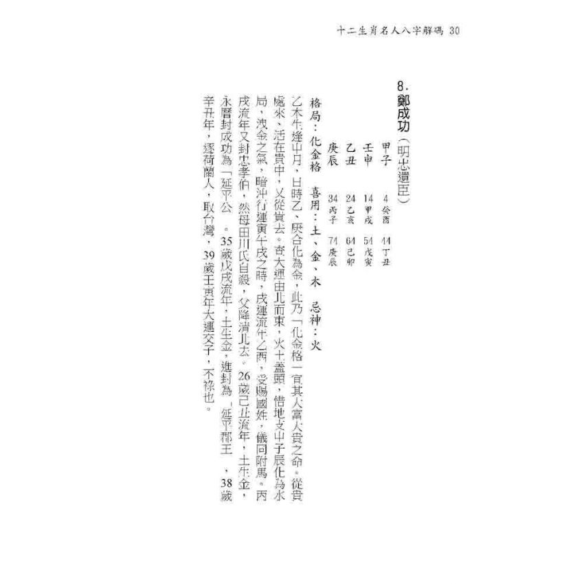 十二生肖名人八字解碼