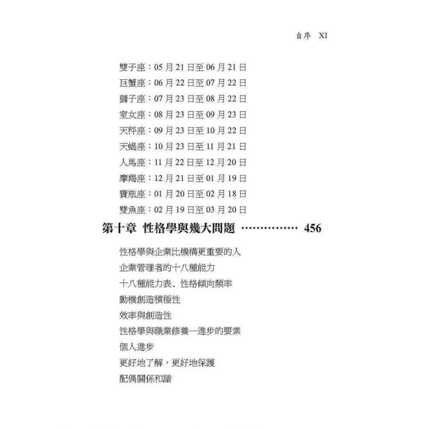 十二星座人相學