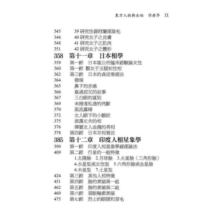 東方人相與女相