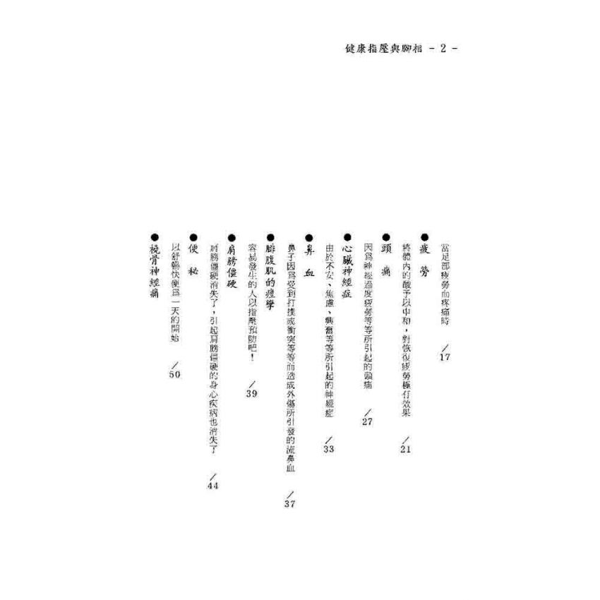 健康指壓與腳相