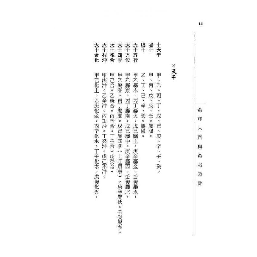 命理入門與命譜詩評