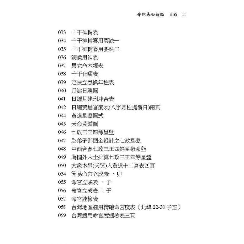 命理易知新編