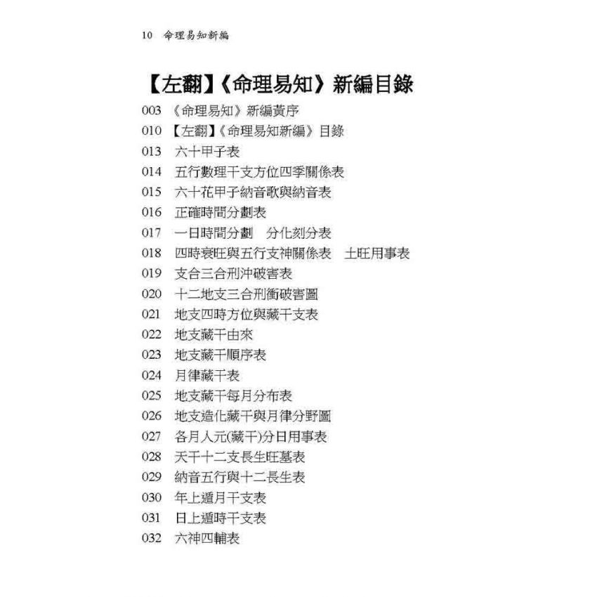 命理易知新編