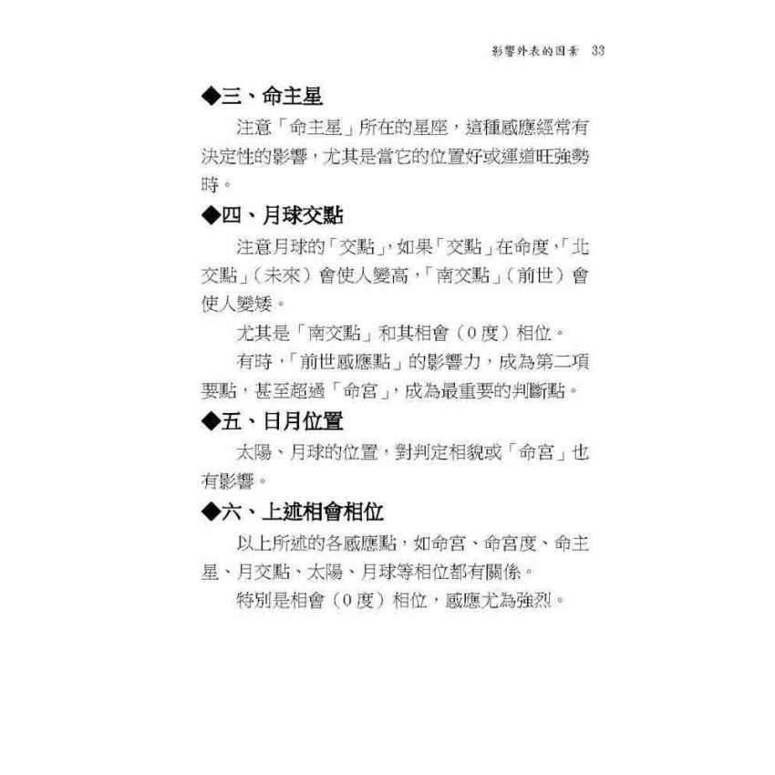 命宮星座人相學