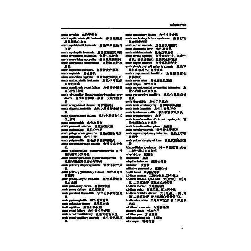 英漢漢英內科醫學辭典 1