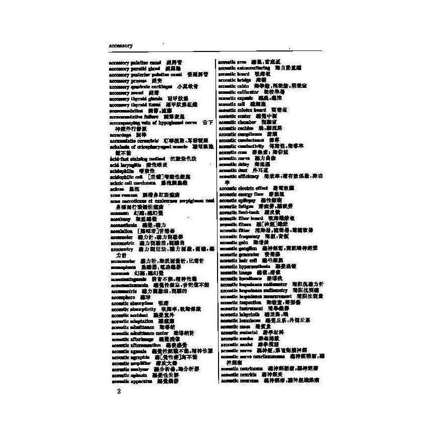 英漢漢英耳鼻喉科醫學辭典 5