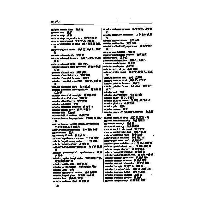 英漢漢英耳鼻喉科醫學辭典 5