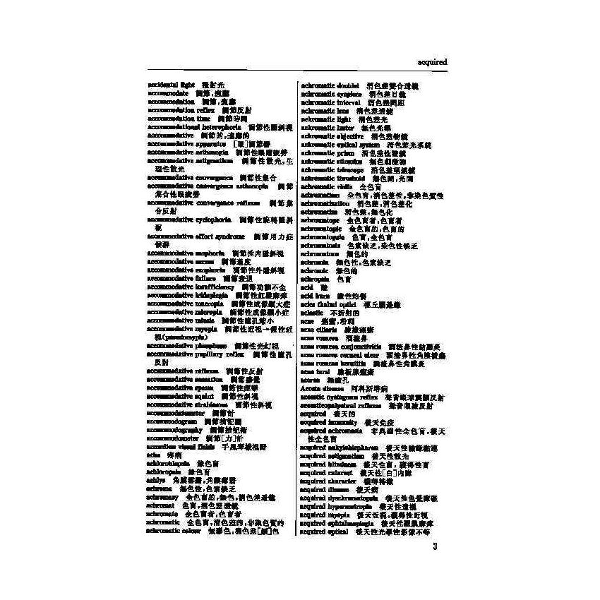 英漢漢英眼科醫學辭典 6